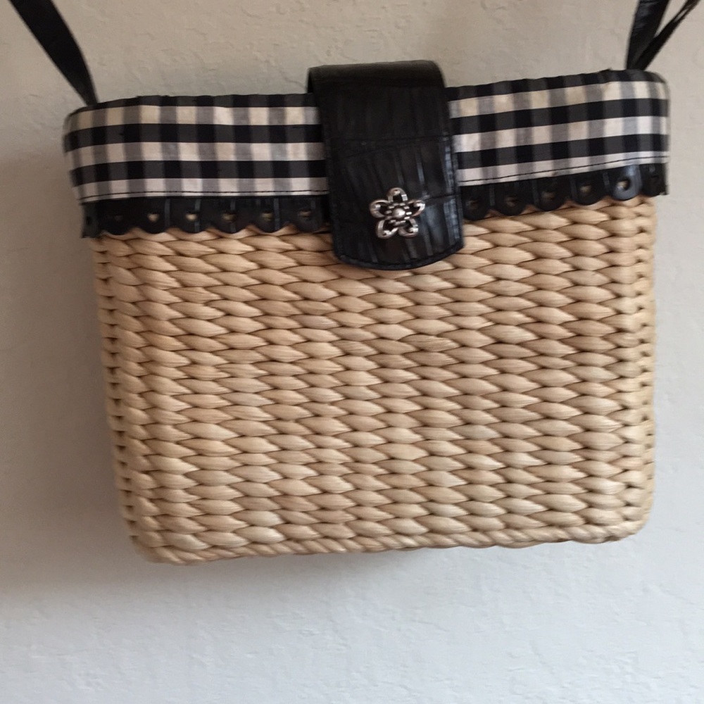 Brighton straw purse with wallet